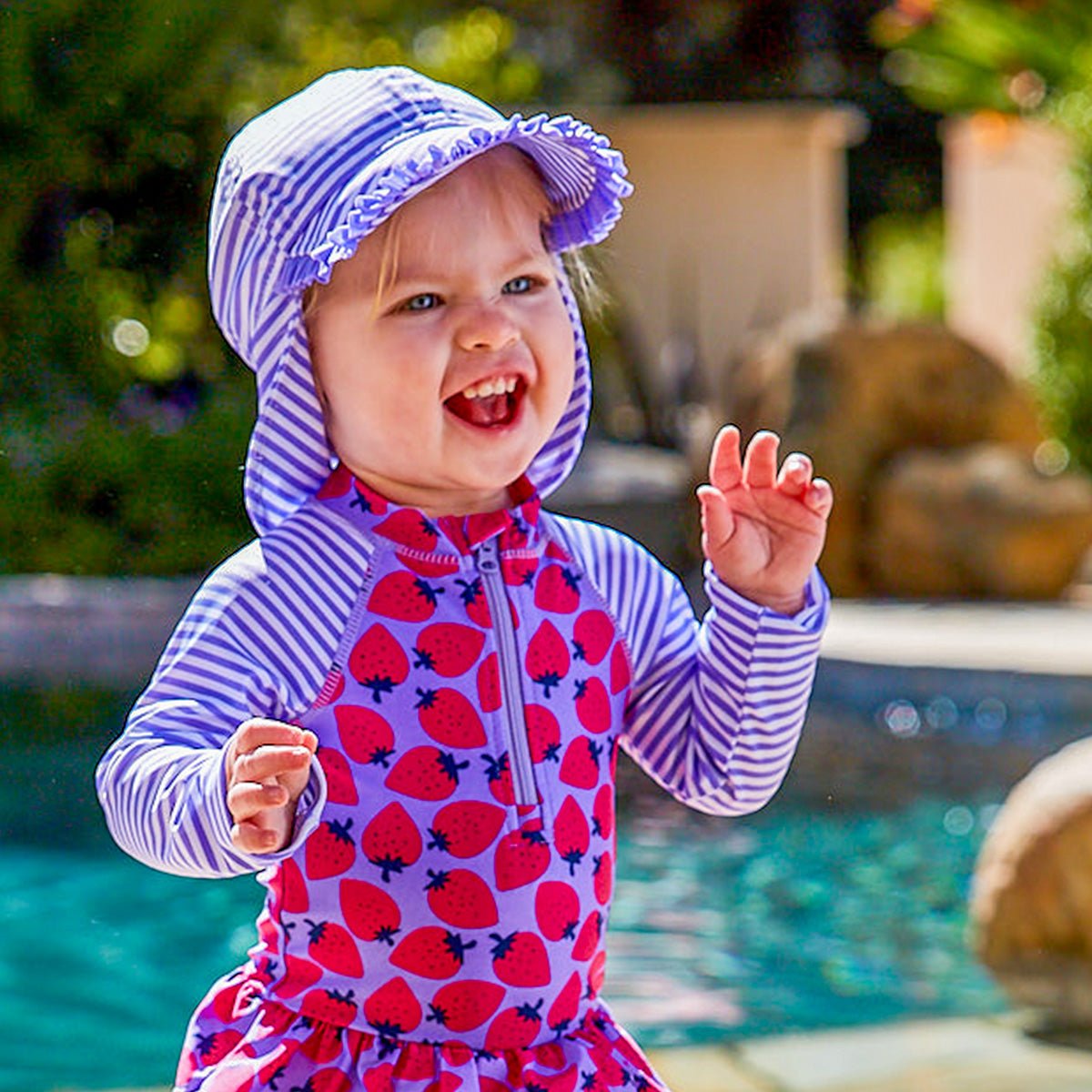 Baby Girl's Swim Flap Hat - Image 18