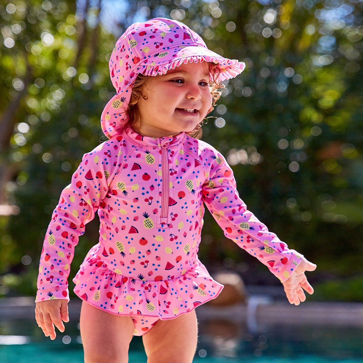 Baby Girl's Swim Flap Hat - Image 21