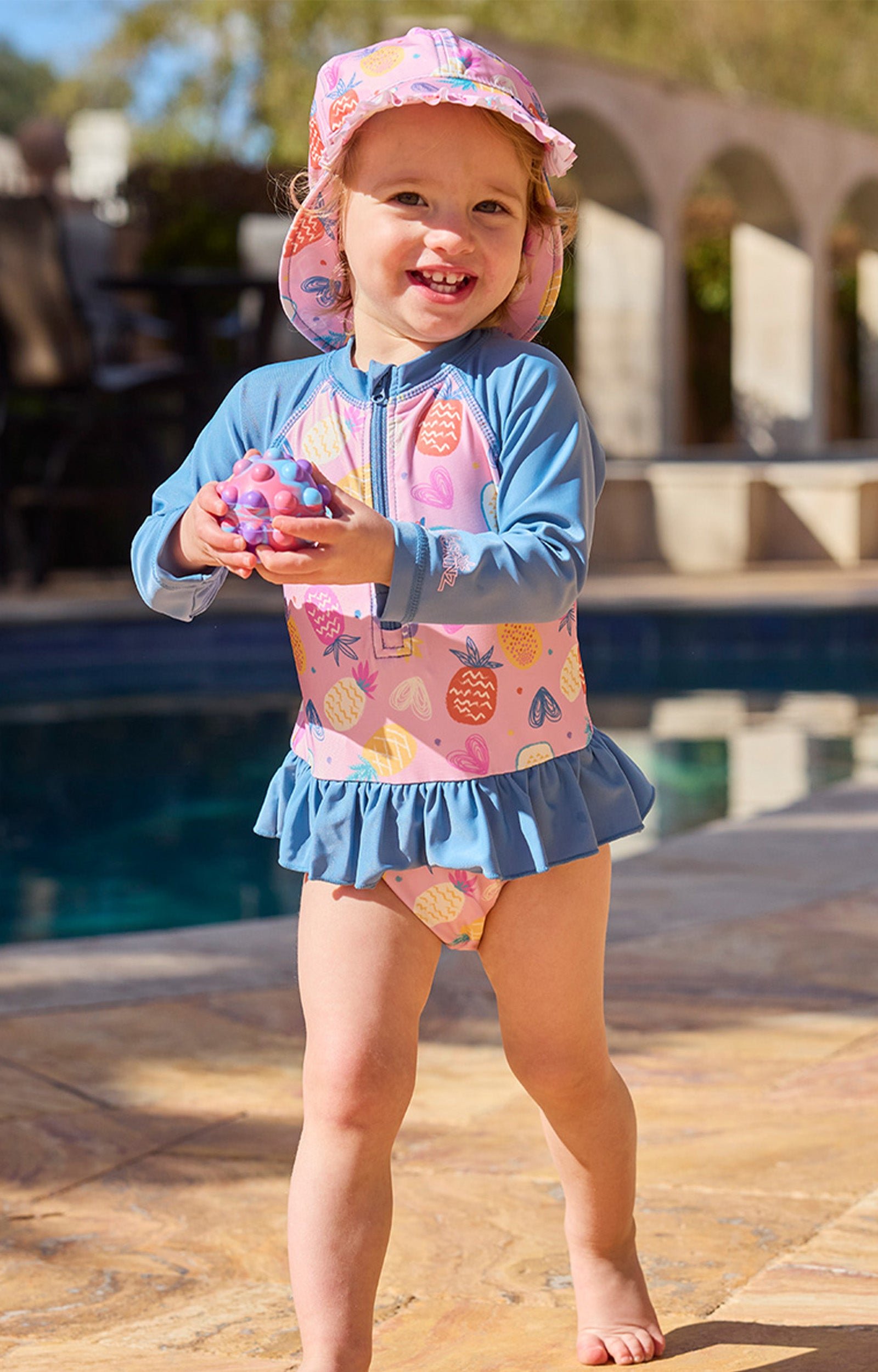 Baby Girl's Swim Flap Hat - Image 25