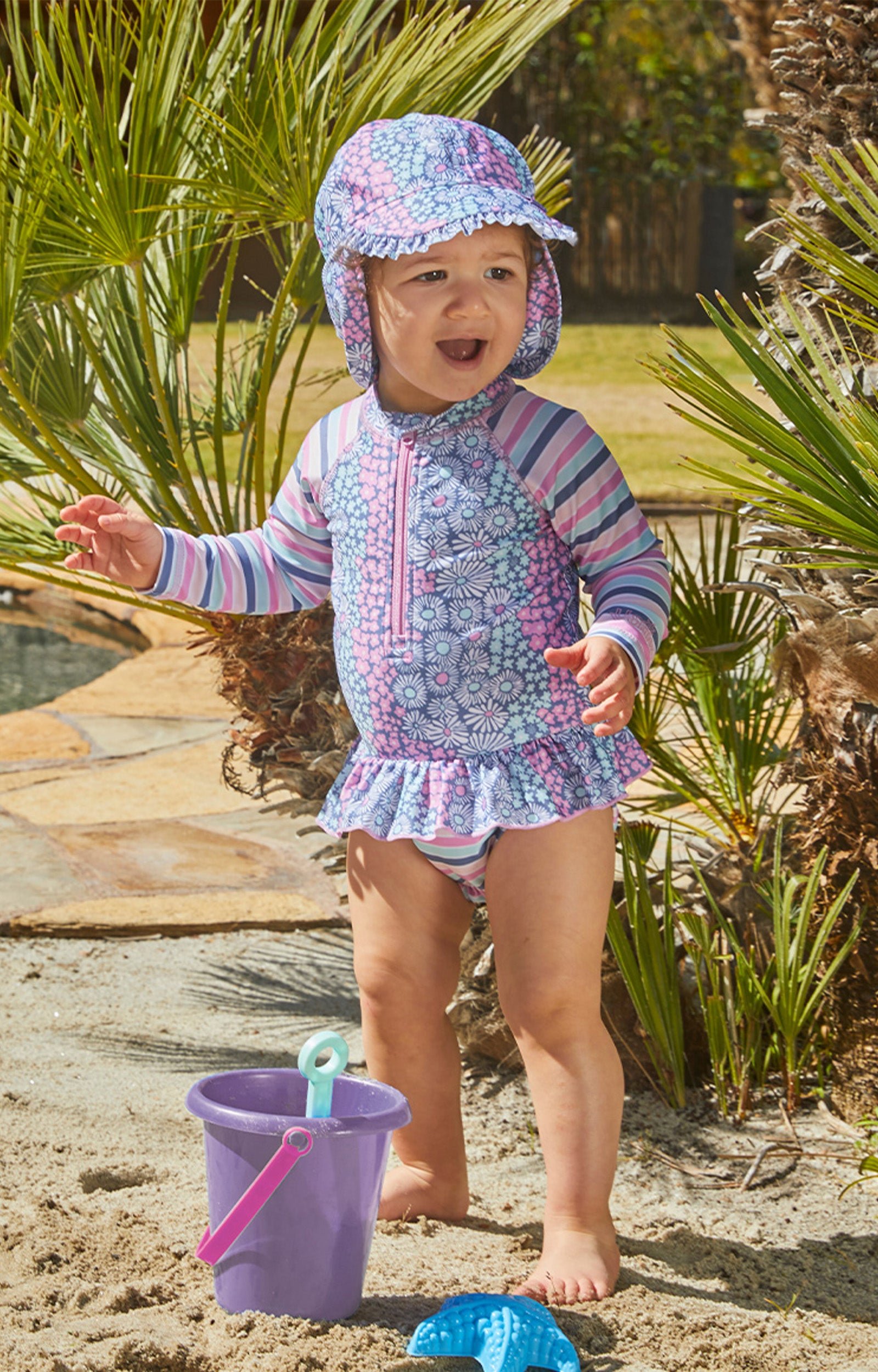 Baby Girl's Swim Flap Hat - Image 28